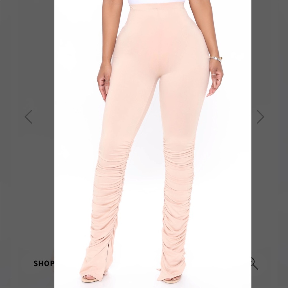 Stacked Honey High Rise Pant - Taupe - Picture 2 of 6